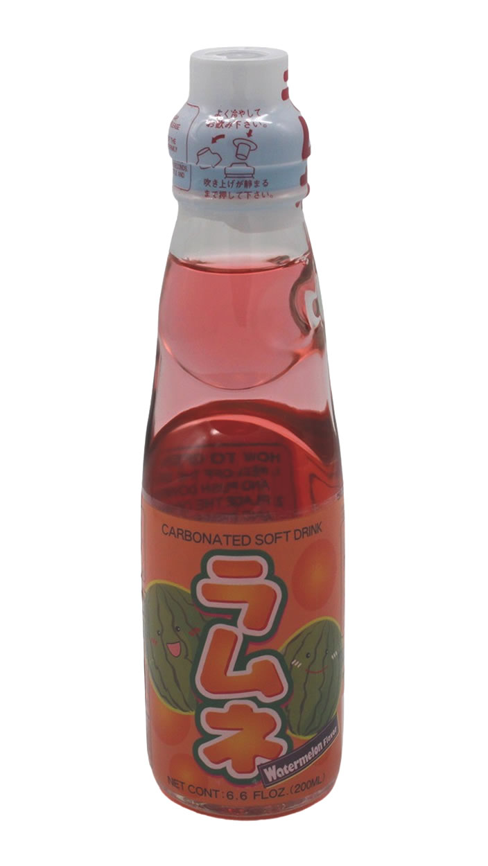 Hatakosen Ramune Wassermelonen-Geschmack, 200 ml