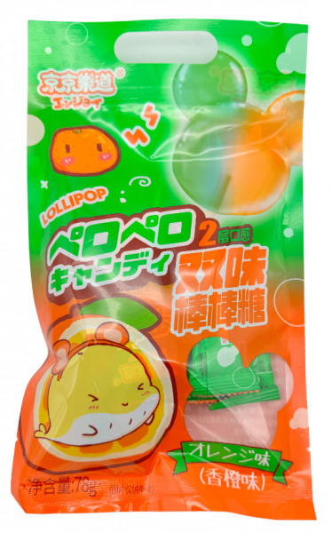 Juicy Lollipop Orangengeschmack, 78 g