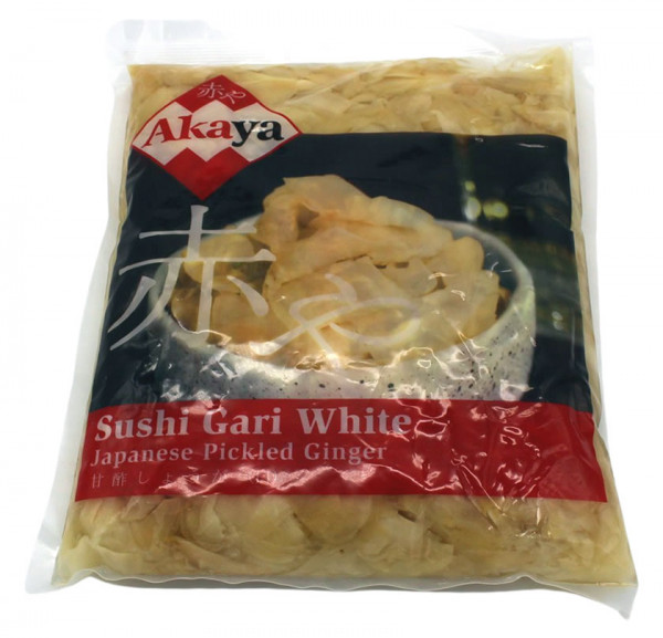 Akaya eingelegter Sushi-Ingwer weiß, 1 kg