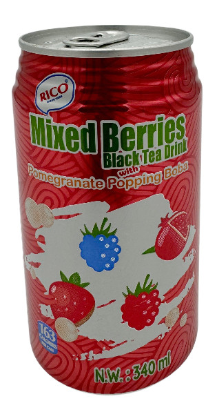 Beeren Schwarztee mit Granatapfel Popping, 340 ml